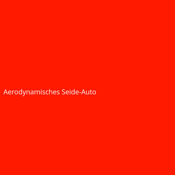 Aerodynamisches Seide-Auto