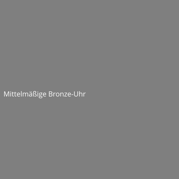 Mittelmäßige Bronze-Uhr