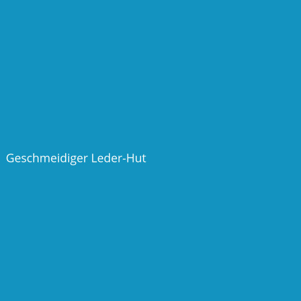 Geschmeidiger Leder-Hut