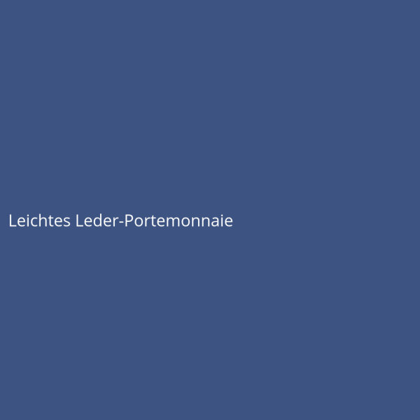 Leichtes Leder-Portemonnaie
