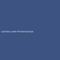Leichtes Leder-Portemonnaie