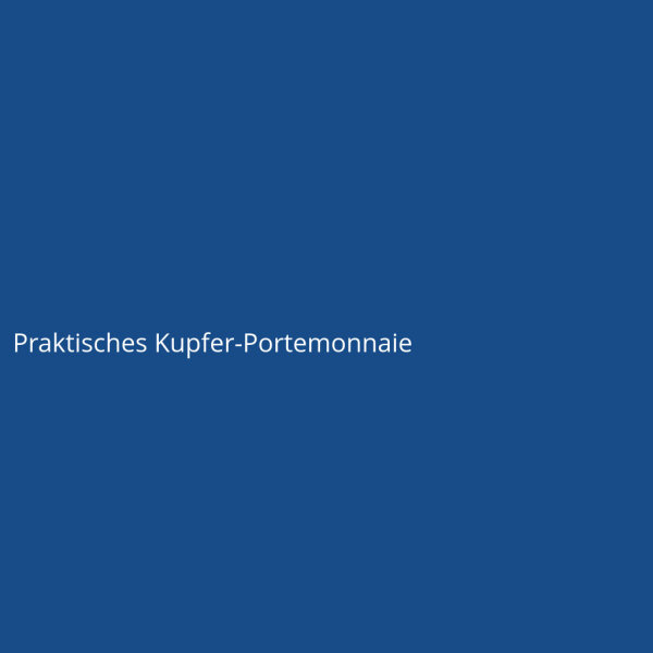 Praktisches Kupfer-Portemonnaie