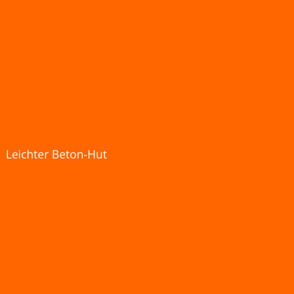 Leichter Beton-Hut