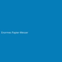 Enormes Papier-Messer