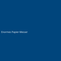 Enormes Papier-Messer