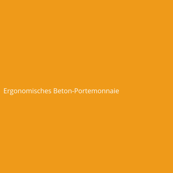 Ergonomisches Beton-Portemonnaie