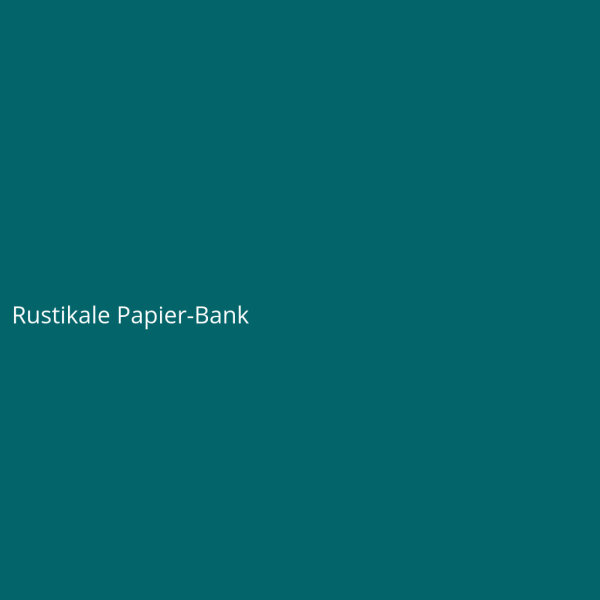 Rustikale Papier-Bank