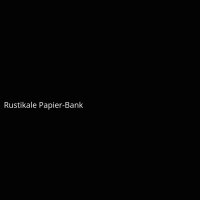 Rustikale Papier-Bank